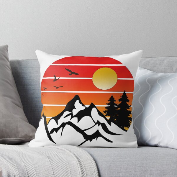 Item preview, Mountain landscape with sunset background designed and sold by DariusZD.