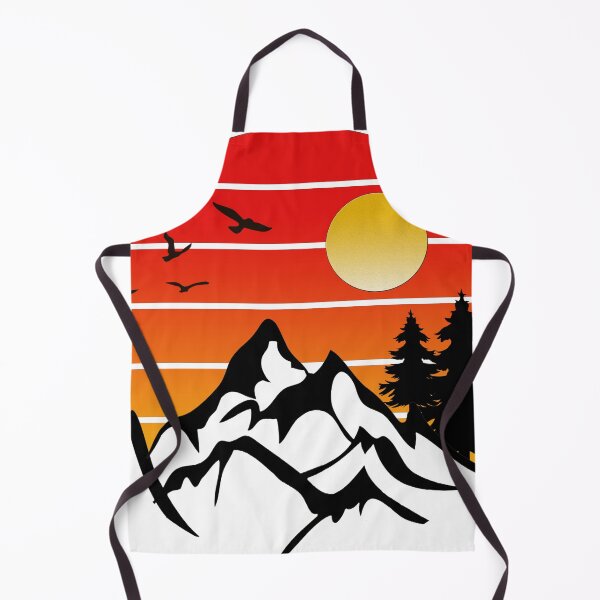 Item preview, Mountain landscape with sunset background designed and sold by DariusZD.