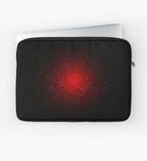 Glowing High Energy Particles Flowing Inside A Sphere Laptop Sleeve
