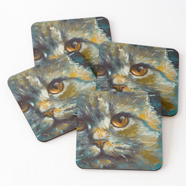Item preview, Expressionist Cat Close-Up designed and sold by caracatita75.