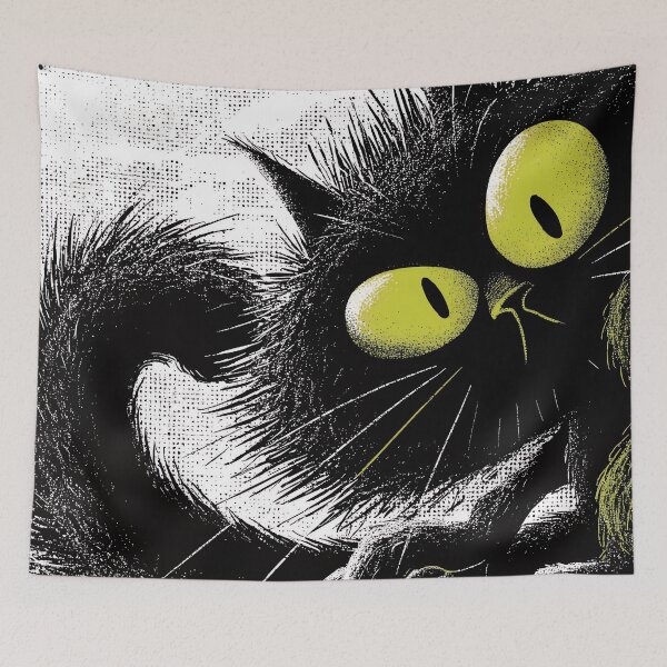 Item preview, Spooked cat designed and sold by Karaburmagirl.