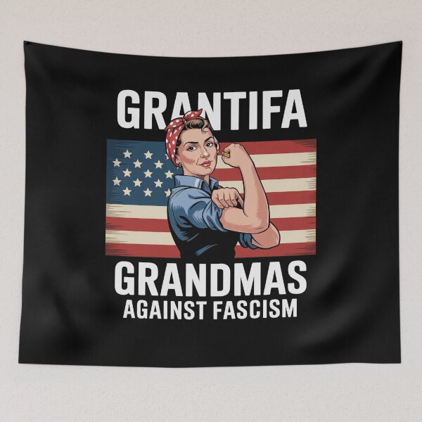 Item preview, Grantifa Grandmas Against Fascism Flag Resist No Kings designed and sold by JonGogue.