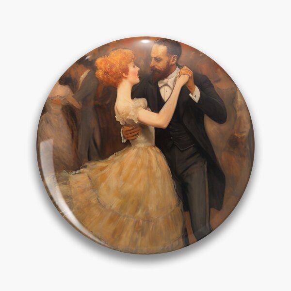 Item preview, Vintage Ball Painting, Couple At A Ball Print, Vintage Ballroom Dancing Art Print, Antique Dancing Wall Art, Dancing Oil Painting designed and sold by SavageVision.