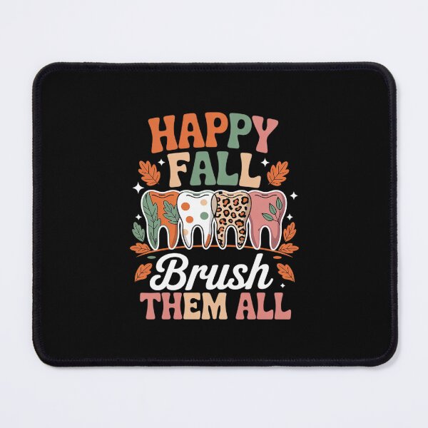 Item preview, Happy Fall Brush Them All Tooth Pumpkin Leopard Dental designed and sold by MonsterBuddiess.