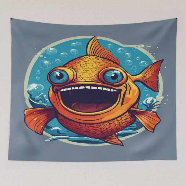 Item preview, Laughing Depths: The Fish with a Thousand Grins designed and sold by Kaal-Bhairav.