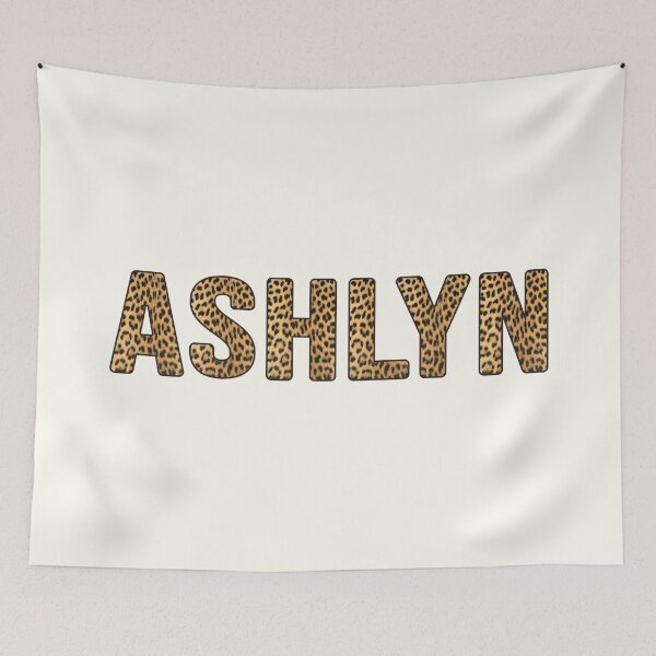 Item preview, Ashlyn Name Leopard Print designed and sold by Jeallan Designs.