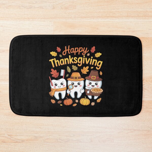 Item preview, Happy Thanksgiving Teeth Dental Squad Turkey designed and sold by MonsterBuddiess.