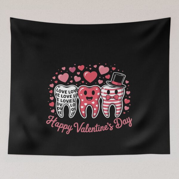 Artikelvorschau, Fröhlichen Valentinstag! Ihr Team von Dentalhygienikerinnen und Zahnärzten entworfen und verkauft von MonsterBuddiess.