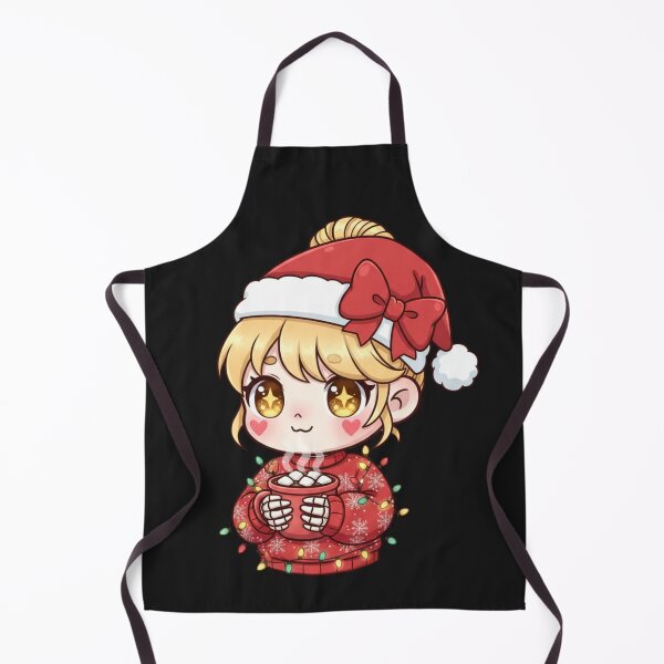 Item preview, Christmas Skeleton Girl with Hot Cocoa | Cute Kawaii Chibi Skeleton Holiday Design designed and sold by ColorSplash123.