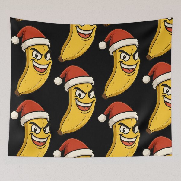 Item preview, Evil Santa Banana – Funny Christmas Cartoon Fruit designed and sold by WinkWild.