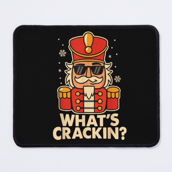 Item preview, Funny Nutcracker Soldier "What's Crackin" Cool Christmas Holiday Design designed and sold by WilliaMaler.