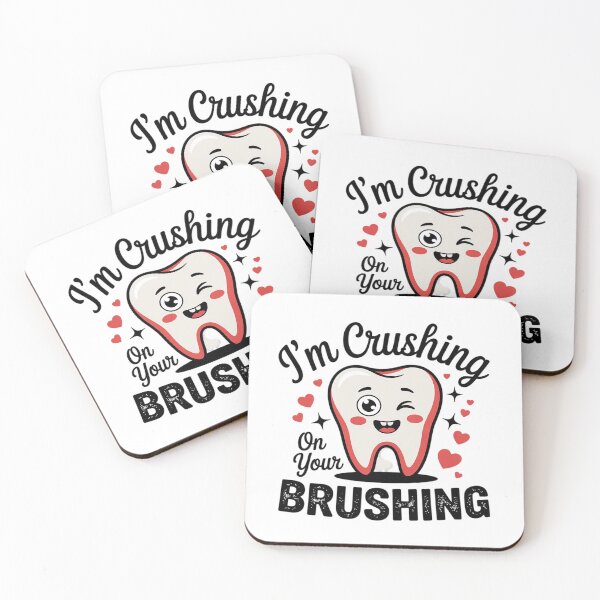 Item preview, I'm Crushing On Your Brushing Dental Dentist Valentine 1 designed and sold by MonsterBuddiess.