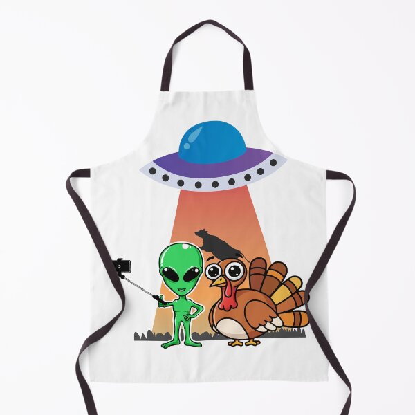 Item preview, Alien Turkey UFO Selfie designed and sold by MarcelooArt.