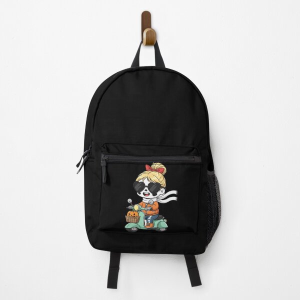 Item preview, Skeleton Girl Riding a Scooter | Cute Chibi Skeleton Adventure Art designed and sold by ColorSplash123.