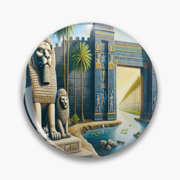 Item preview, Lion of Babylon, Ishtar Gate, Mesopotamia, palm tree designed and sold by Redbdon.