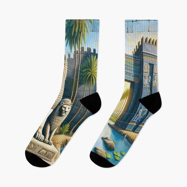 Item preview, Lion of Babylon, Ishtar Gate, Mesopotamia, palm tree designed and sold by Redbdon.