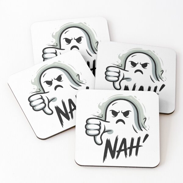 Item preview, Ghost of Disapproval – "Nah" Sarcastic Halloween Thumbs Down designed and sold by MAEshopstore.