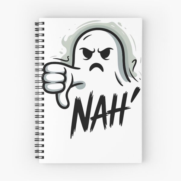 Item preview, Ghost of Disapproval – "Nah" Sarcastic Halloween Thumbs Down designed and sold by MAEshopstore.