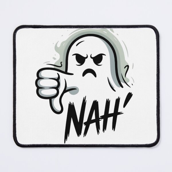 Item preview, Ghost of Disapproval – "Nah" Sarcastic Halloween Thumbs Down designed and sold by MAEshopstore.