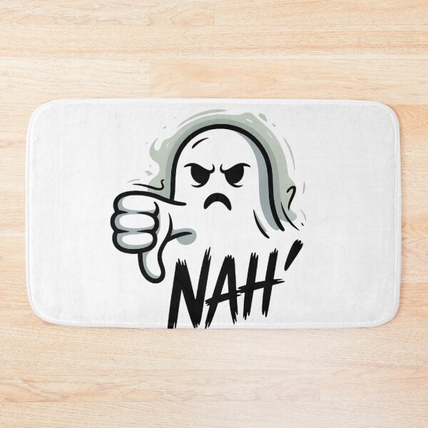 Item preview, Ghost of Disapproval – "Nah" Sarcastic Halloween Thumbs Down designed and sold by MAEshopstore.