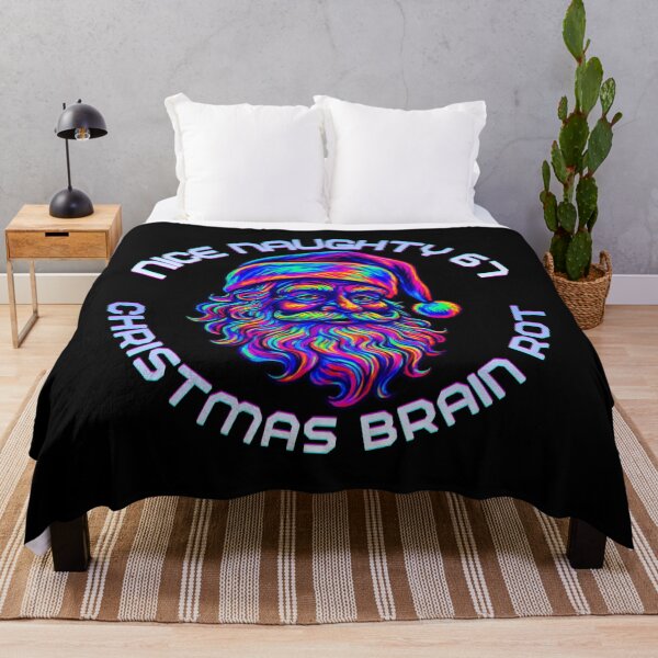 Item preview, Neon Santa 67 Christmas Brain Rot | Vaporwave Holiday Design designed and sold by PROPera-design.