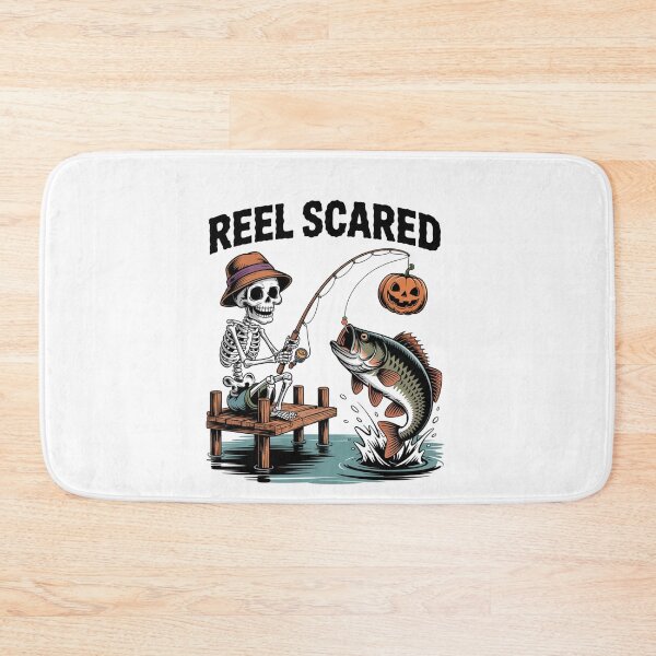 Item preview, Reel Scared Halloween Fishing Skeleton  designed and sold by Veroniadic.