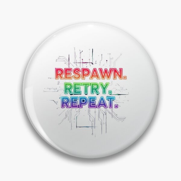 Item preview, Respawn Retry Repeat Gaming T-Shirt for True Players designed and sold by Egyptian king ⭐⭐⭐⭐⭐.