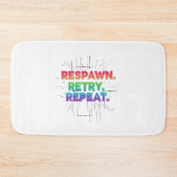 Item preview, Respawn Retry Repeat Gaming T-Shirt for True Players designed and sold by Egyptian king ⭐⭐⭐⭐⭐.