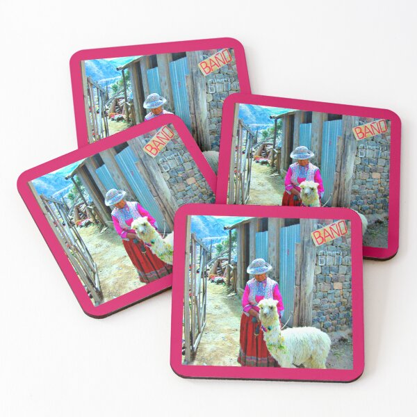 Item preview, Andean Companions: Woman in Traditional Dress with Alpaca designed and sold by daweave77.