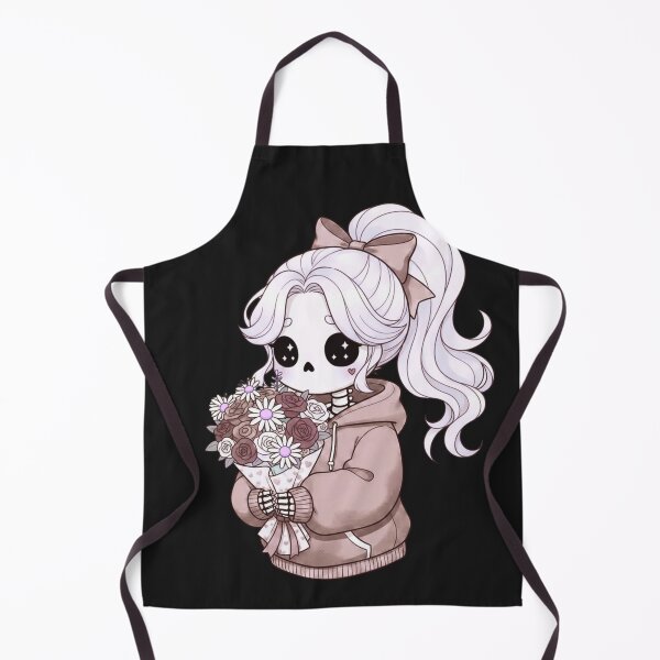Item preview, Skeleton Girl with Flowers | Cute Kawaii Gothic Romance Valentine’s Design designed and sold by ColorSplash123.