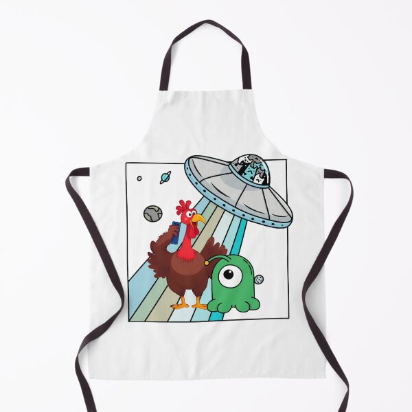 Item preview, Alien Turkey UFO Selfie designed and sold by MarcelooArt.