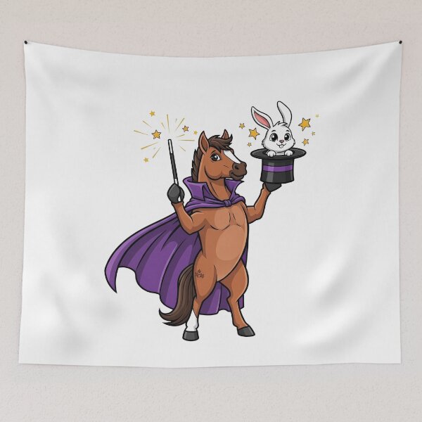 Item preview, Horse Magician Pulling Rabbit from Hat designed and sold by k3rstman1.