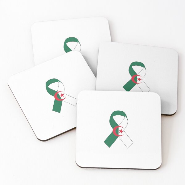Item preview, Algerian Awareness Ribbon | Algeria Flag Unity Symbol | Green White Red Crescent and Star designed and sold by johnExpress02.
