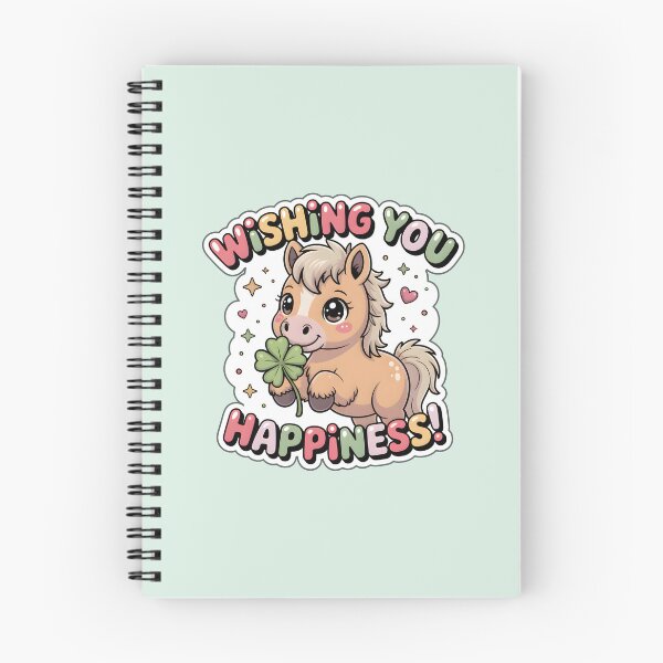 Item preview, Happy New Year Best Wishes Chibi Horse Sticker - Lucky Clover Gift designed and sold by Nuist25.