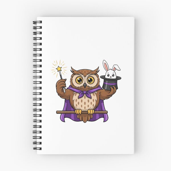 Item preview, Cute Owl Magician with Bunny Hat Trick Design designed and sold by k3rstman1.