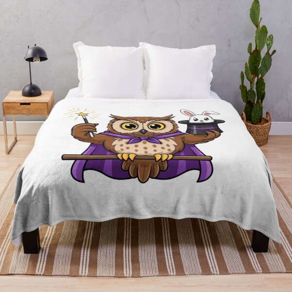 Item preview, Cute Owl Magician with Bunny Hat Trick Design designed and sold by k3rstman1.