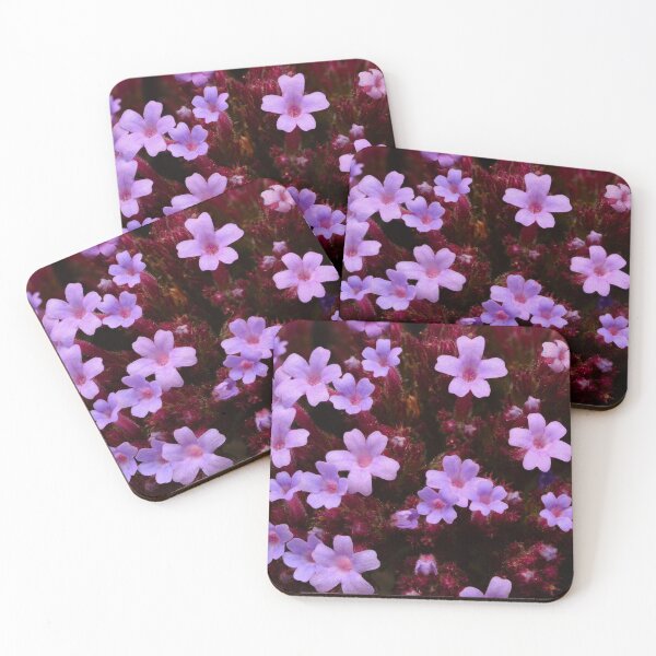 Item preview, Macro of cluster of small purple wildflowers with pink centers designed and sold by Goiko7Margarita.