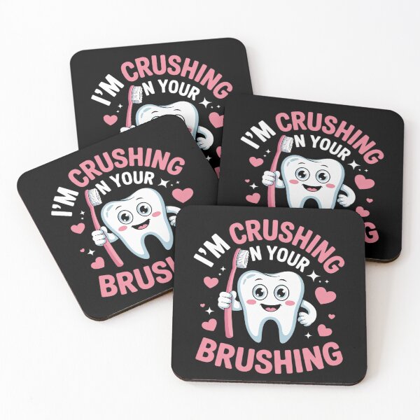 Item preview, I'm Crushing On Your Brushing Dental Valentine's Day designed and sold by MonsterBuddiess.