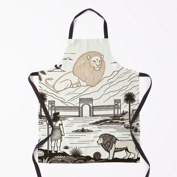 Item preview, Lion of Babylon, Ishtar Gate, Gilgamesh, Mesopotamia, palm tree, river designed and sold by Redbdon.