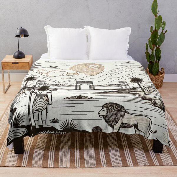 Item preview, Lion of Babylon, Ishtar Gate, Gilgamesh, Mesopotamia, palm tree, river designed and sold by Redbdon.