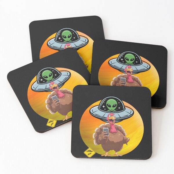 Item preview, Alien Turkey UFO Selfie designed and sold by MarcelooArt.