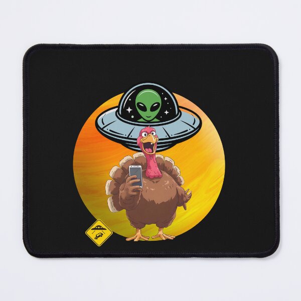 Item preview, Alien Turkey UFO Selfie designed and sold by MarcelooArt.