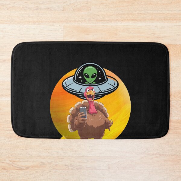 Item preview, Alien Turkey UFO Selfie designed and sold by MarcelooArt.