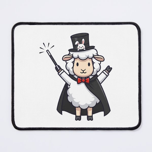 Item preview, Magician Sheep with Rabbit in Hat Cute Design designed and sold by k3rstman1.