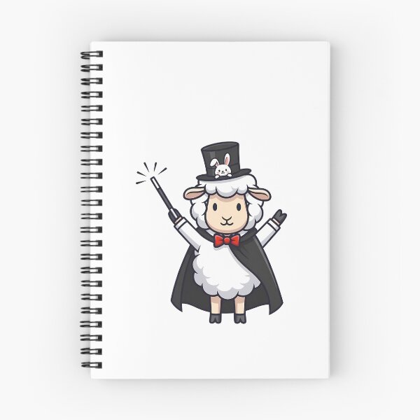 Item preview, Magician Sheep with Rabbit in Hat Cute Design designed and sold by k3rstman1.