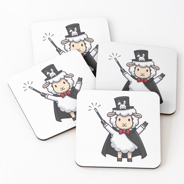 Item preview, Magician Sheep with Rabbit in Hat Cute Design designed and sold by k3rstman1.