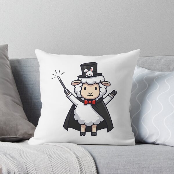 Item preview, Magician Sheep with Rabbit in Hat Cute Design designed and sold by k3rstman1.