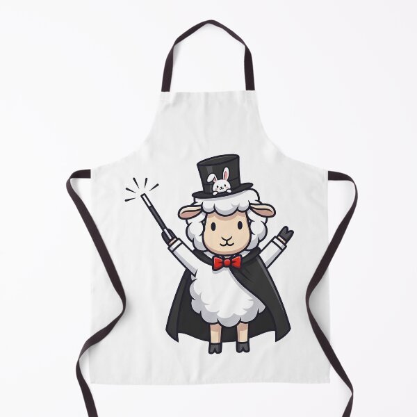 Item preview, Magician Sheep with Rabbit in Hat Cute Design designed and sold by k3rstman1.