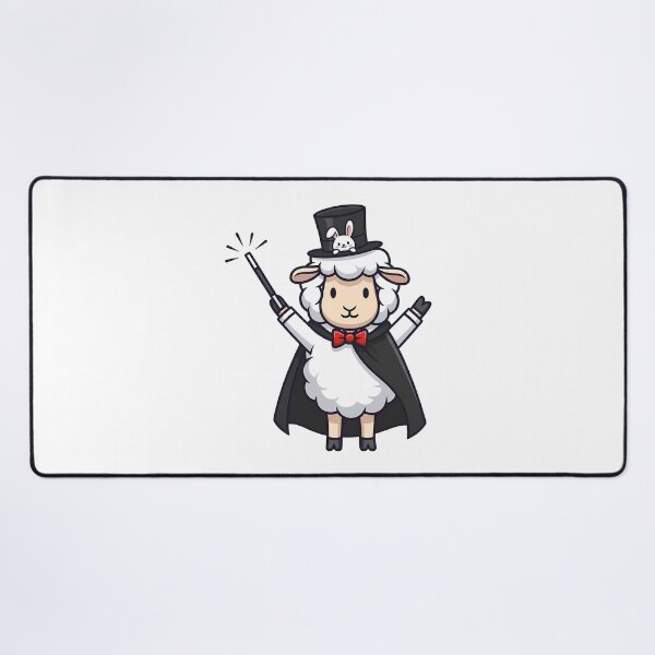 Item preview, Magician Sheep with Rabbit in Hat Cute Design designed and sold by k3rstman1.