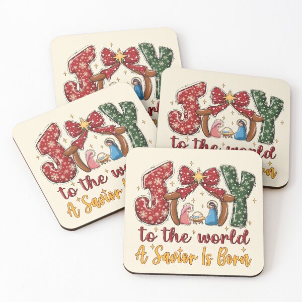 Item preview, Joy To The World, A Savior is Born designed and sold by VibeHiveThreads.
